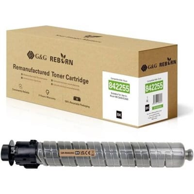 G&G Toner vervangt Ricoh 842255 Compatibel Zwart 31000 bladzijden GR-R842255
