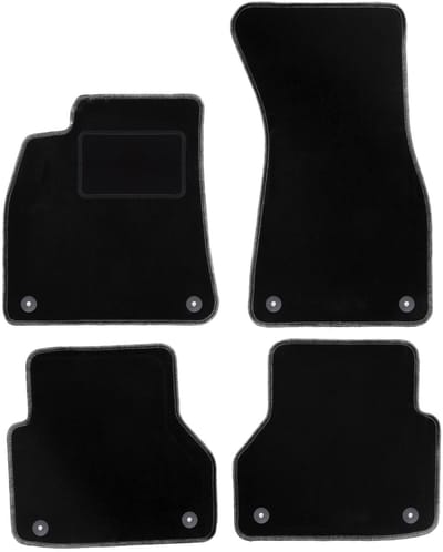 Zwarte veloursmatten voor: Audi A6 C8 avant, stationwagen, sedan (2018-)