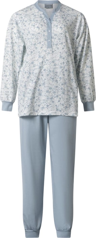 Lunatex - dames pyjama 124234 - ocean blue - maat XXL