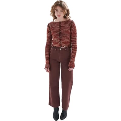 Rechthoekige of licht-uitlopende jeans dames 24 Colours