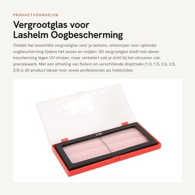 Dailygoods- Vergrootglas 5x4cm - 1.0/1.5/2.0/2.5/3.0 Dioptrie - Oogbescherming - Anti-ultraviolet - Geschikt voor lassen - Schokbestendig - Laslens