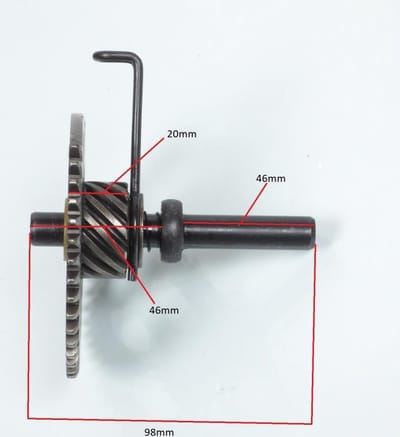 trapas p2r voor chinese scooter 125 gy6 4t 2006 tot 2020 nieuw