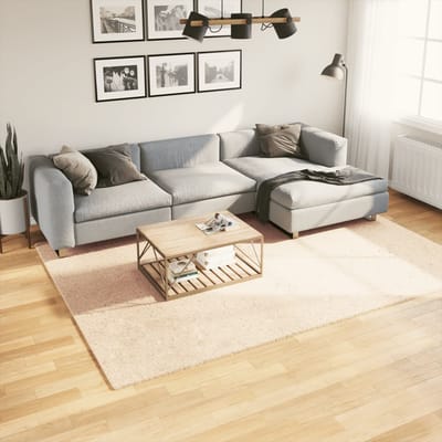 vidaXL - Vloerkleed - HUARTE - laagpolig - zacht - wasbaar - 200x280 - cm - beige