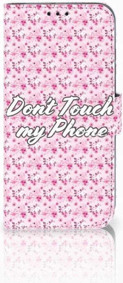 Honor 10 Lite Portemonnee Hoesje Flowers Pink DTMP