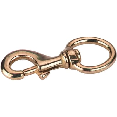 Enkele karabijnhaak van messing voor paarden Covalliero