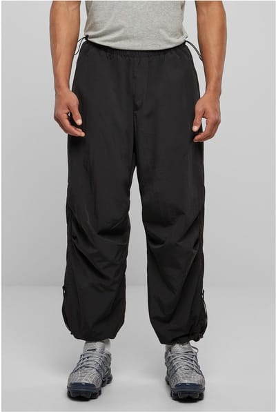 Urban Classics - Nylon Parachute Wijde broek - 3XL - Zwart