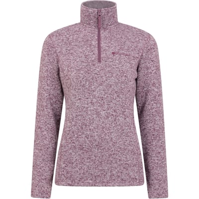 Mountain Warehouse Dames/Dames Idris Half Zip Fleece Top (Bourgondië)