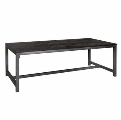 Tower Living Eettafel Ziano - Rechthoek Zwart Hout - 160x90x76cm