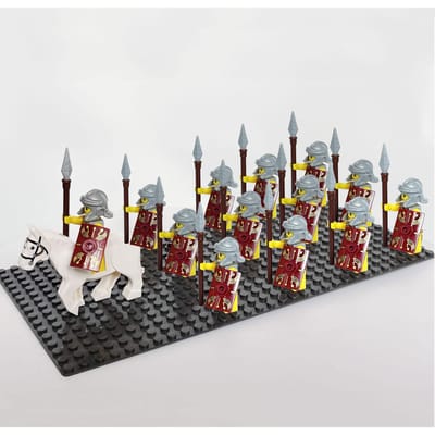 13pcs Chevaliers Teutoniques Romains Templiers Hospitaliers Armée de Spartacus Soldat Mini Figurine Blocs de Construction Jouets pour Enfants