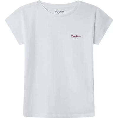 Pepe Jeans Gigi T-shirt Met Korte Mouwen Wit 10 Years Meisje
