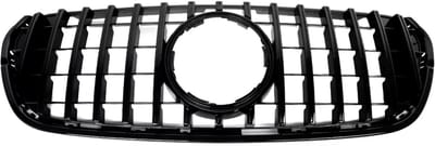 Voorbumper - Voor Mercedes X-Klasse X470 2018-2022 - Auto accessoires - GT Grille - Bumpergrille - Gloss Zwart