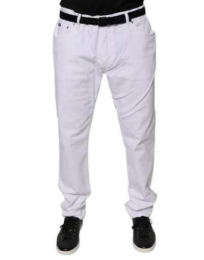 Witte Katoenen Jeans