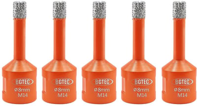 Diamant Tegelboor - Gatenzaag Set - Precisie Boren - M14 Schroefdraad - 5 Stuks 8mm