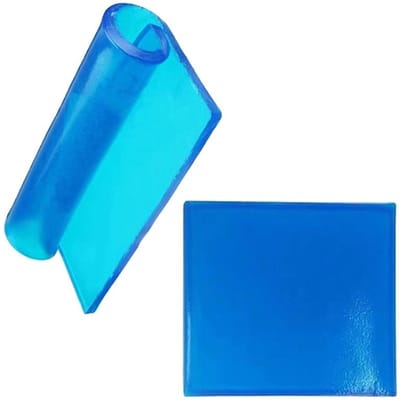 Motorzadel Gelkussen Zacht Comfortabel Koelend Vermindert Vermoeidheid Schokabsorptiemat Universeel 25x25x1CM blue
