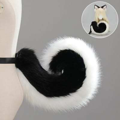 Schattige Shiba Inu Hondenoor- en Staartset Realistisch Dier Cosplay Kostuum Voor Halloween Anime Feest Rollenspel