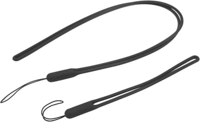 Handpolsband Lanyard - Nekkoord Camera - Camera Beveiligen - Met Schroefbevestiging - 12 x 9 x 2cm - Zwart