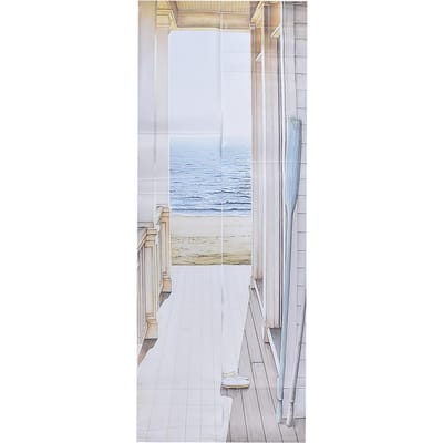 2 stuks Deursticker PVC Materiaal 3D Visuele Effecten Makkelijk Schoon te Maken Afneembaar Waterdicht Oliebestendig white