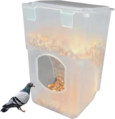 Automatische vogelvoederautomaat voor kooi, accessoires voor voederstations, automatische vogelvoerdispenser, voor valkparkieten, kaketoes, parkieten, conure