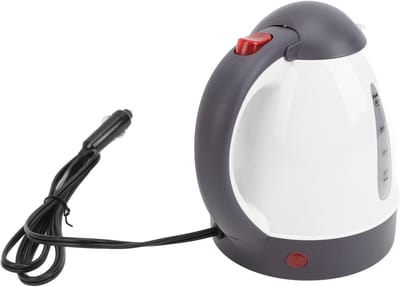 Elektrische Waterkoker - Auto Waterkoker - Warm Water Onderweg - Lekvrije Tuit - 1000 Ml - Wit