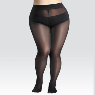 Plus Size Hoge Taille Panty’s - 2 Paar Opaque 80D Dikke Panty’s voor Vrouwen, Comfortabele en Zachte Kousen voor Elke Gelegenheid