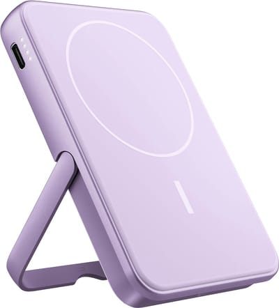 Fresh 'n Rebel Magnetische Powerbank 5000 mAh - MagSafe geschikt - Draadloze Powerbank iPhone - USB-C - Dreamy Lilac