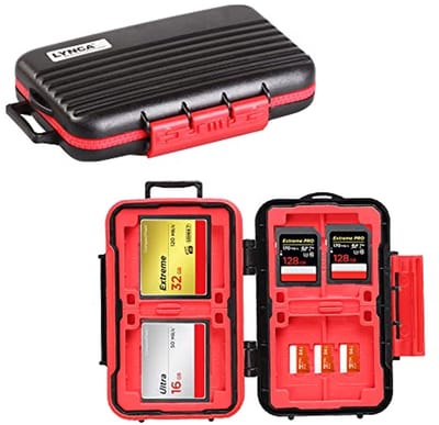 24 slots Geheugenkaart Case – Waterdicht & Schokbestendig voor SD, CF en Micro SD Kaarten