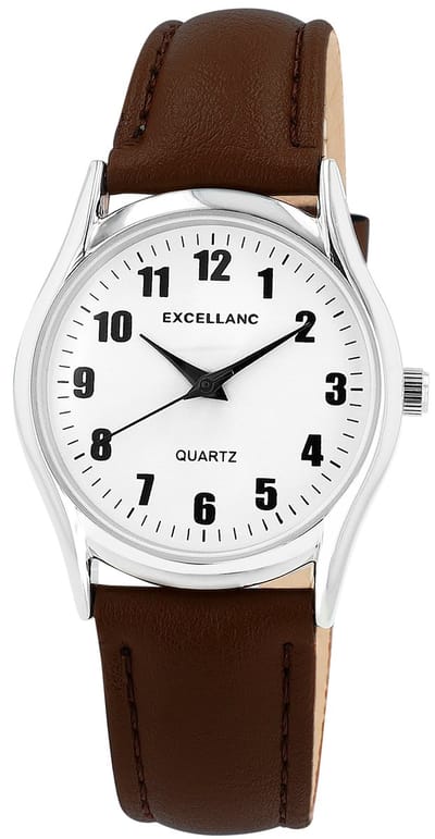 EXCELLANC Herenhorloge Imitatieleer Mineralglas