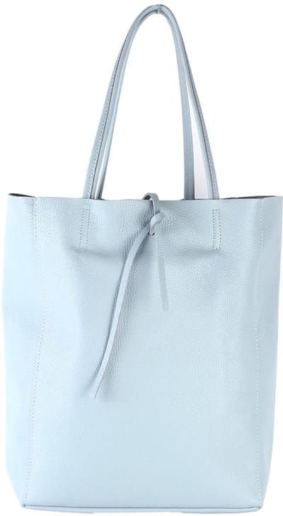 Giuliano lederen shopper Eliana - Lichtblauw - Dames - Made in Italy