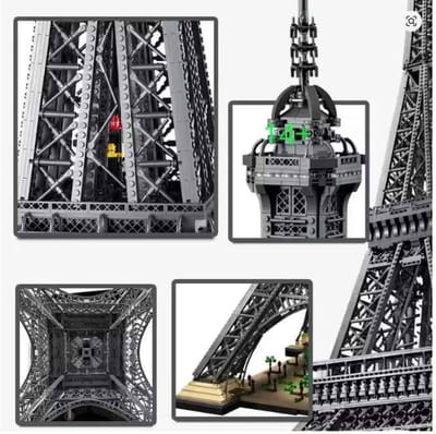 Casa Living Eiffeltoren Bouwpakket - 10001 Onderdelen - 149x57CM - Gedetailleerd Bouwmodel - Decoratief Displaymodel - Schaal 1:220