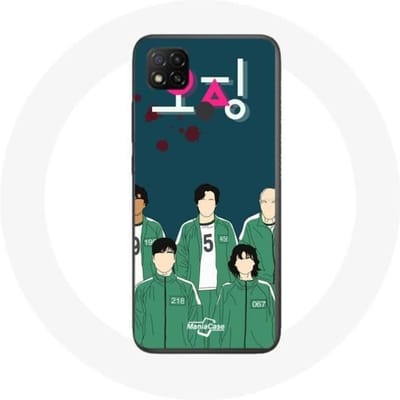 Coque Xiaomi Redmi 9C Squid Game Affiche personnages Art