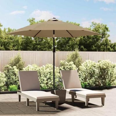 Maison Exclusive - Tissu de remplacement pour parasol d'extérieur Taupe 300 cm