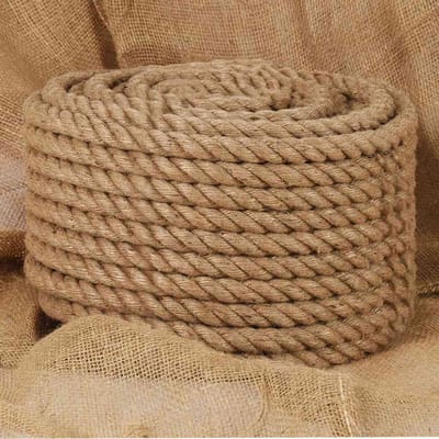 Jute touw - Natuurlijk vezeltouw - Knutselen en decoreren - 100% natuurlijke vezels - 20 mm dik 100 meter - Bruin