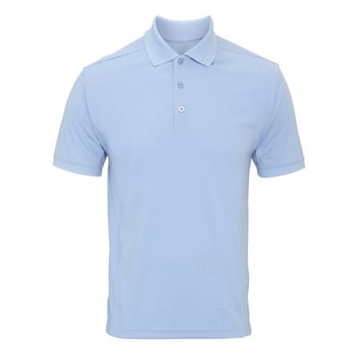Premier Heren Coolchecker Poloshirt (Lichtblauw)
