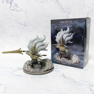 14cm Anime Dark Souls 3 Naamloze Koning Exclusieve Editie Actiefiguren Drakenmoordenaar GK Model Speelgoed Bureau Decoratie Beeldje Cadeau