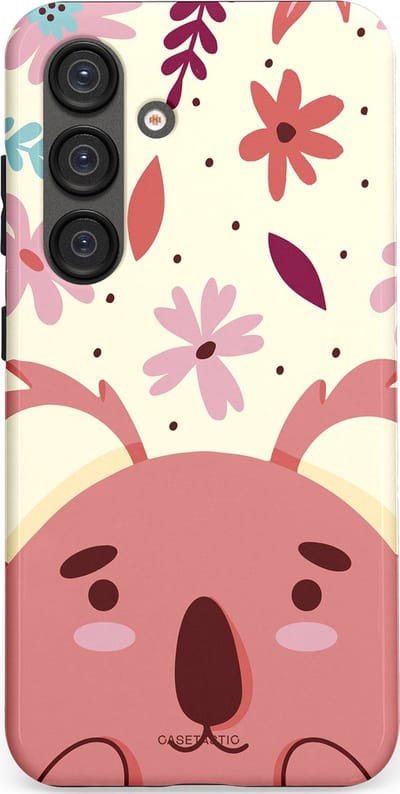 Casetastic Hoesje Geschikt voor Samsung S25 - Stijlvolle Beschermende Duo-layer Case - Koala knuffel
