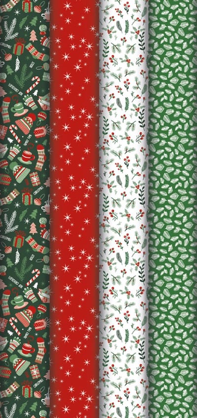 Kerstcadeaupapier 'Gezellig'