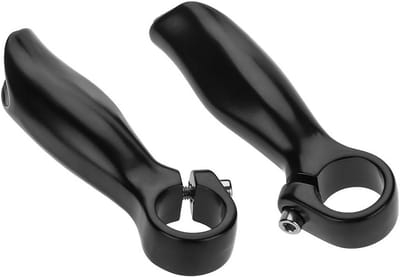 Fiets Handvatten - Stuurdoppen - Comfortabel Fietsen - Aluminium Legering - 11 cm Lengte - Zwart