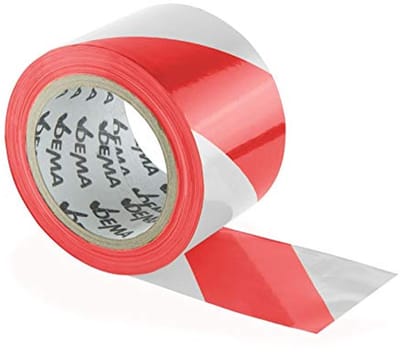 Afsluitband 100 m Rood/Wit - Waarschuwingsband voor Beveiliging en Afzettingen