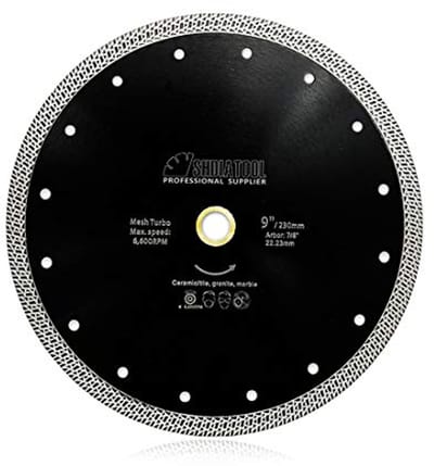 Diamantslijpschijf 230 mm Turbo zaagblad voor porseleinen tegels en keramische materialen