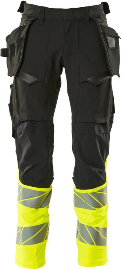 Mascot Accelerate Safe Broek met spijkerzakken 19131-711 - Zwart/hi-vis geel - C46 - 76