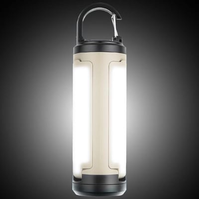 Campinglantaarn - Buitenlamp Opvouwbaar - Kamperen Noodgevallen - USB Oplaadbaar - 18 cm - Zwart