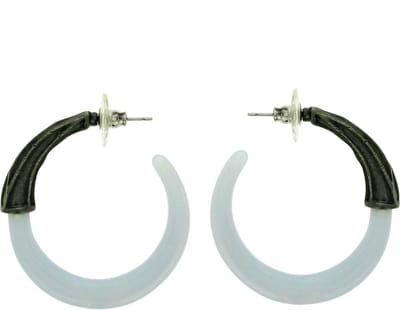 Behave - Oorbellen - Oorringen blauw modern design dames - 4 cm