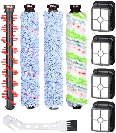 Accessoires geschikt voor Bissell Crosswave 3-in-1, 1 huisdierrolborstel + 1 vloerborstel + 1 tapijtborstel + 1 multifunctionele hoofdborstel + 4 filters