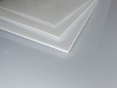 PTFE Plaat Wit 1200x600x1mm Hoge Temperatuur en Chemisch Resistent