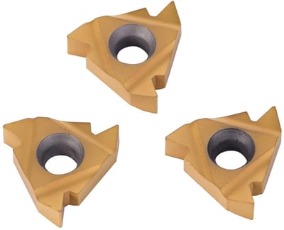 16 Er AG60 Insert Gold Carbide Set van 10 Stuks voor CNC Frees- en Draaiwerk met Opbergdoos en Snijgereedschap