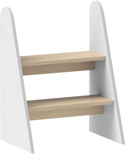AIYAPLAY - Kinderstepper - MDF - 43x30x55cm - Wit