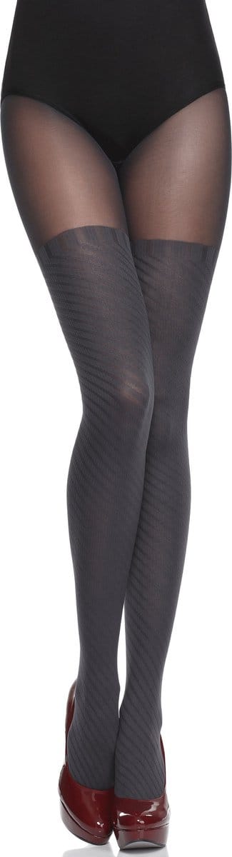 Merry Style Dames Panty - 60 DEN - Halsterloos - Polyamide - MS-GB-355 - Grafiet - S