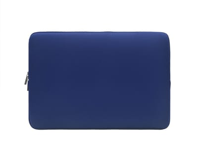 OXILO Laptophoes 13 inch Donker Blauw - Sleeve met ritssluiting - SoftTouch - Past perfect voor een MacBook 13 inch - OXILO