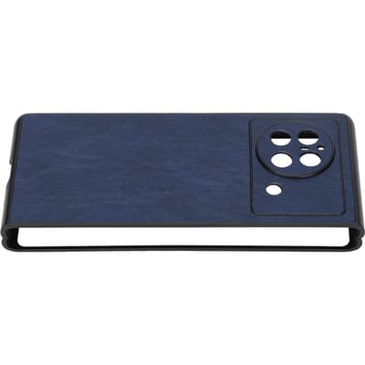 Housse de Protection pour Téléphone Portable Étui Pliable Tendance pour Téléphone Portable Housse de Téléphone Résistante aux Rayures pour Vivo X Fold bleu