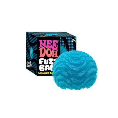 NeeDoh Fuzz Ball Wonder Waves Sensorische Stressverlichter Fidget Speelgoed, Bureau Sensorische Kubus, Anti-Angst Focus Knijpspeeltjes black